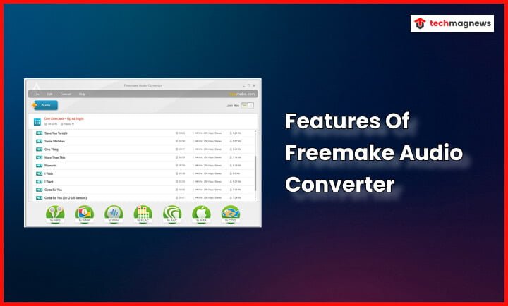 Features Of Freemake Audio Converter