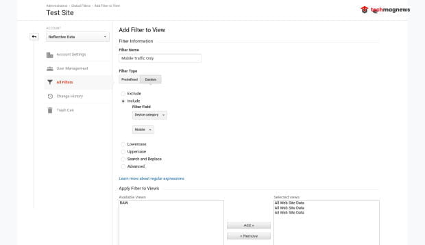 Add Existing Filters Or Remove Them From A View In Google Analytics